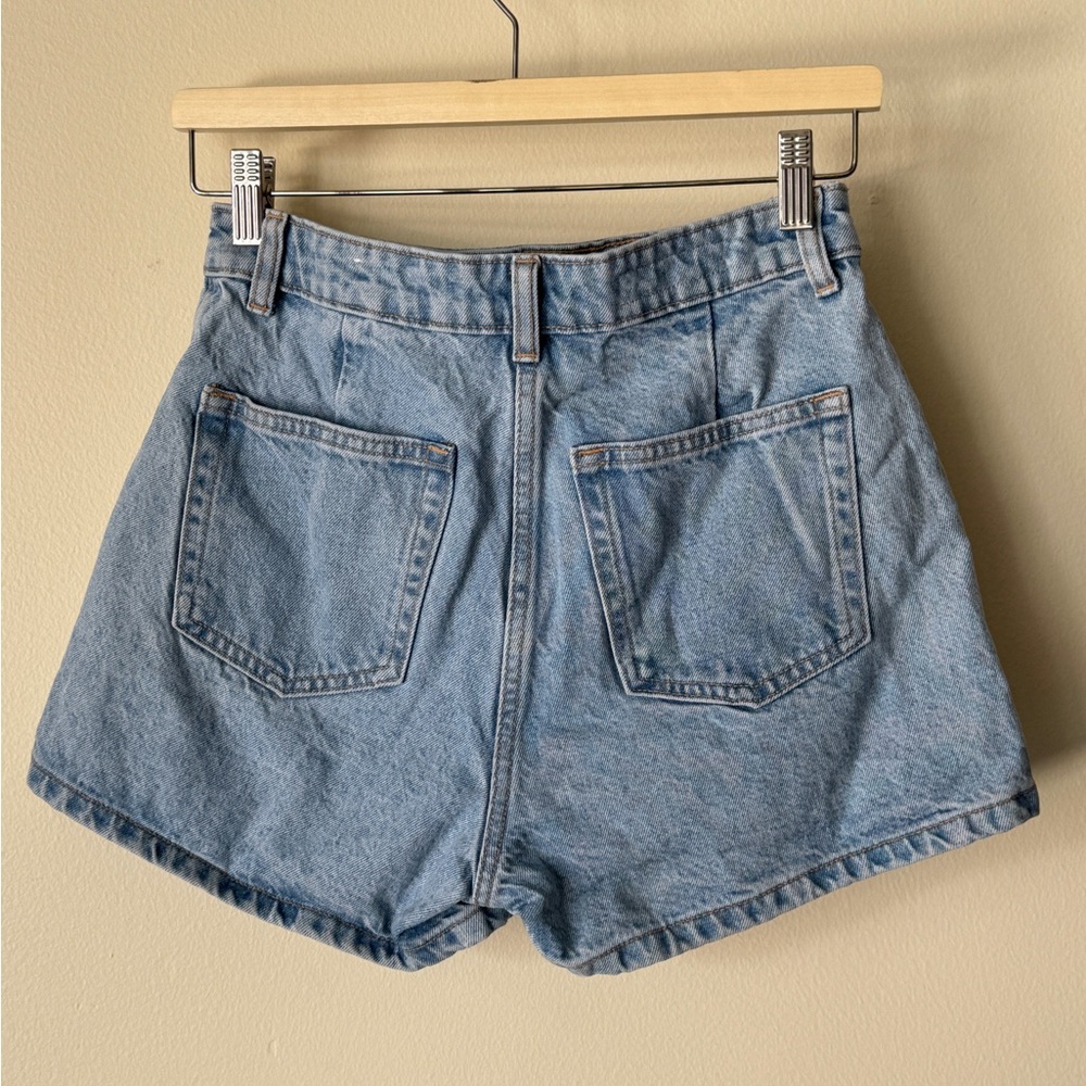 Zara Light Blue Denim Skort XS - Picture 3 of 4